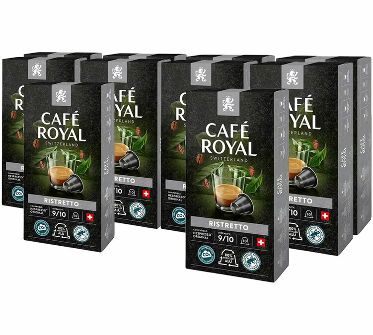 100 capsules, geschikt voor Nespresso* Original Ristretto - CAFÉ ROYAL