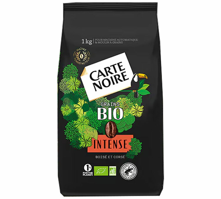 1 kg - Café en Grano - Intenso Ecológico - CARTE NOIRE