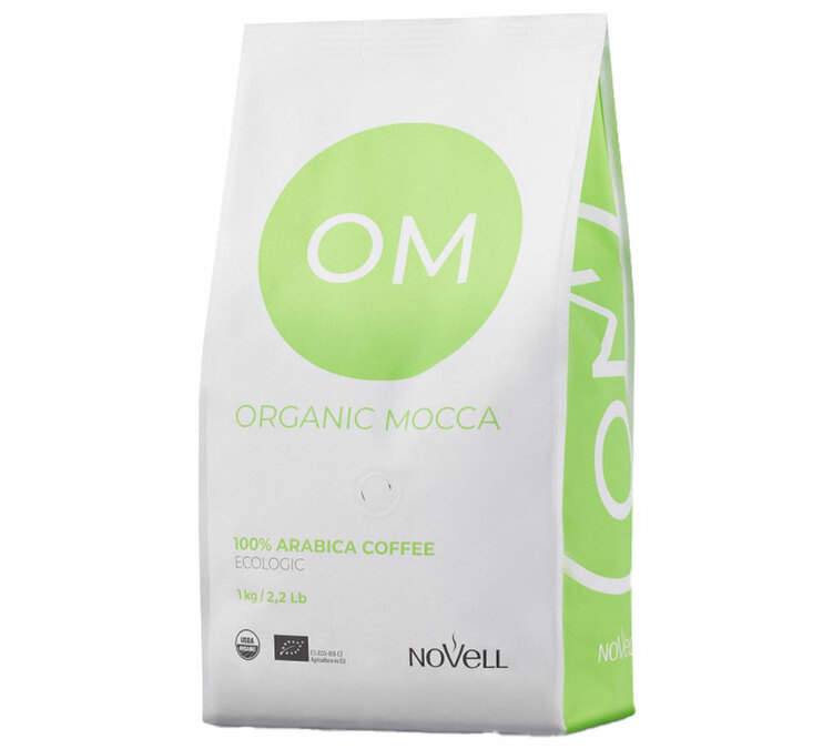 1 кг - зрна кафе - органска мока, 100% арабика - CAFÉS NOVELL