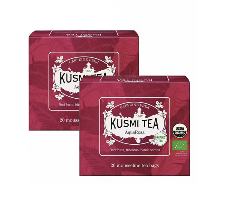 Pack Infusão AquaRosa Bio - 2 x 20 saquetas - KUSMI TEA