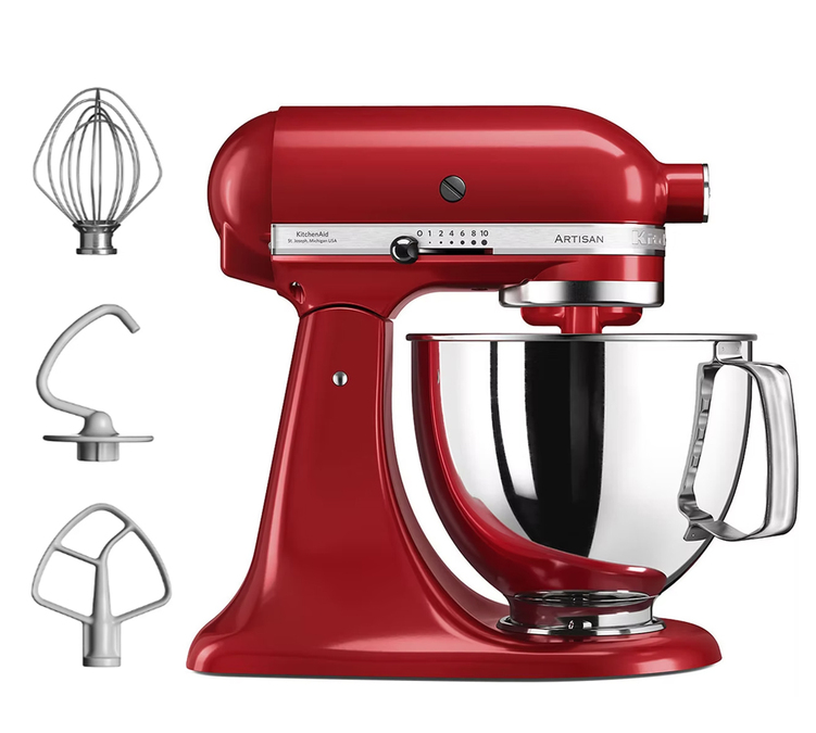 Robot pâtissier Artisan à tête inclinable 5KSM175PSECA  Rouge Pomme d'amour - 4,8L - KITCHENAID