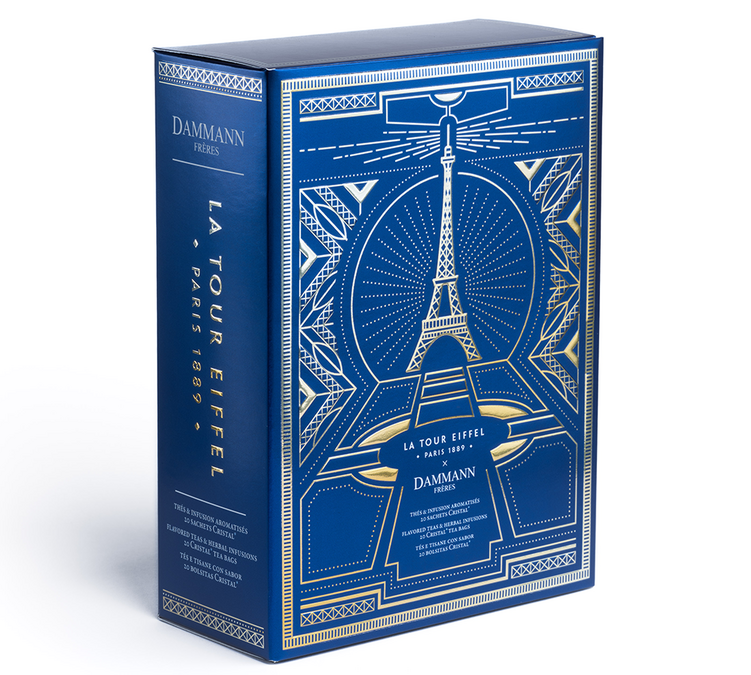 Coffret Tour Eiffel Thés et Infusion - 5 x 4 sachets - DAMMANN FRÈRES