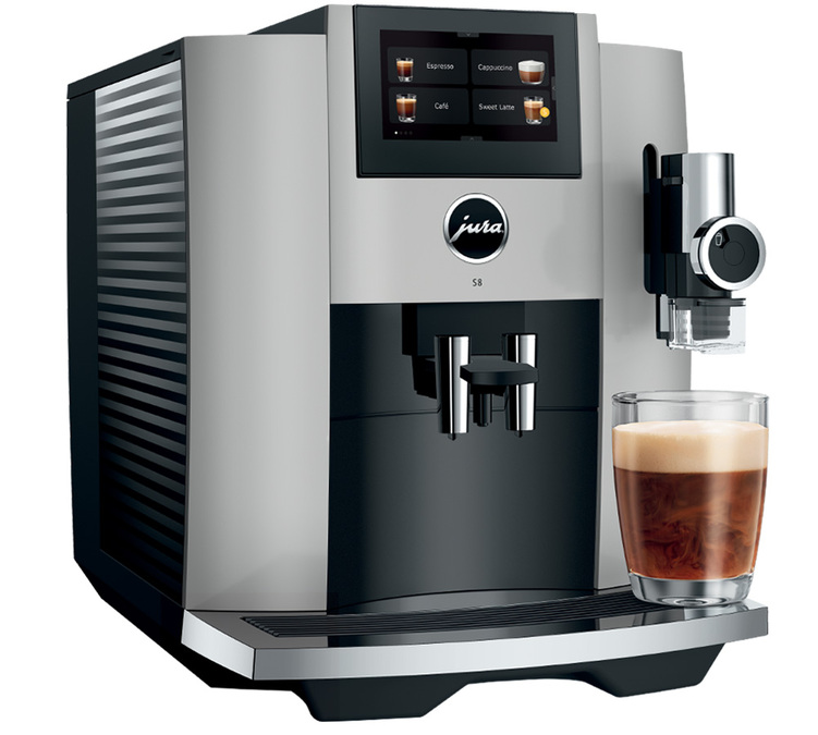 Moedor de Café Expresso JURA S8 EB Platina 2024 Smart Connect Incluído