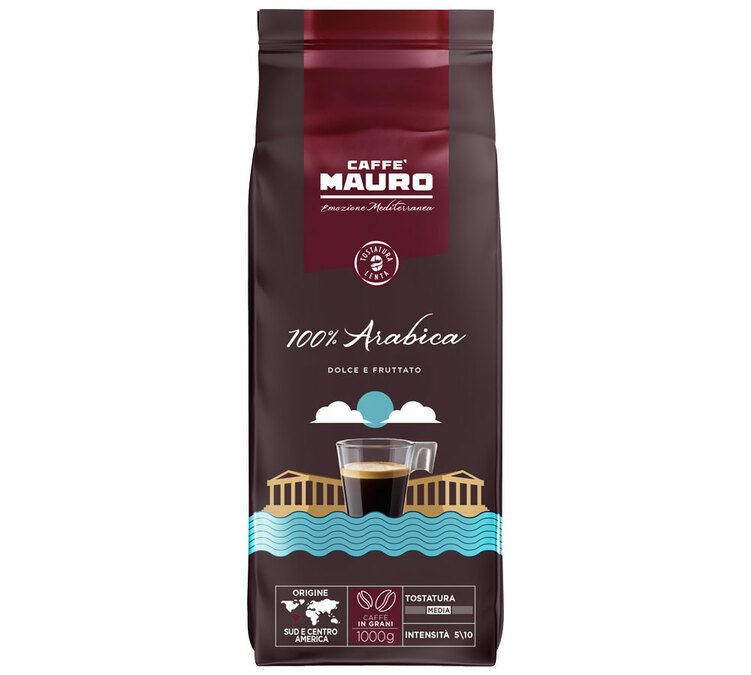 1 kg - Καφές σε Κόκκους - 100% Αραβική - CAFFÈ MAURO