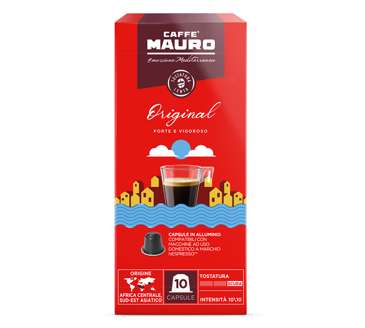 10 cápsulas compatibles con Nespresso* Original - CAFFÈ MAURO