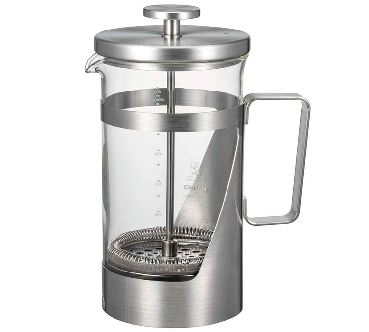 Prensa francesa 600mL - HARIO 7 Al cepillado - HARIO