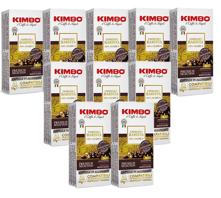 100 κάψουλες συμβατές με Nespresso* Original Espresso Barista 100% Αραβική - Kimbo