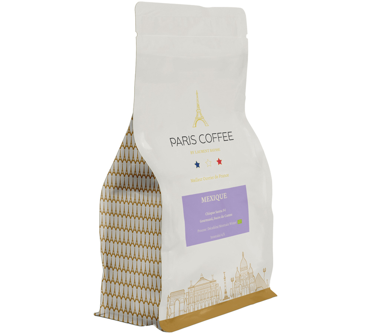 250 g - Coffee beans - Mexico Chiapas Decaffeinated - PARIS COFFEE
