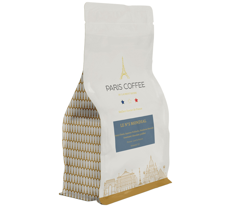 250 g - Caffè in grani - Le N°5 Mondial - PARIS COFFEE