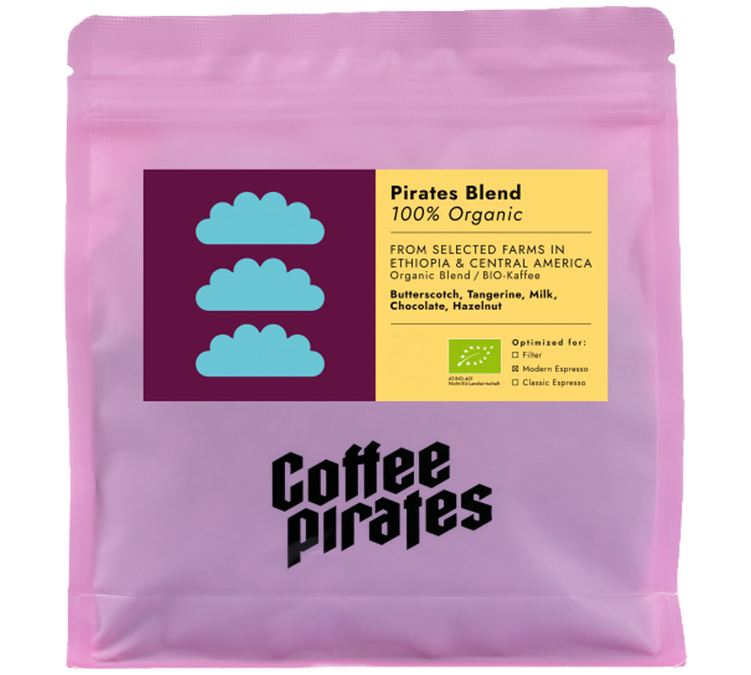 250 g - Café em grão - Mistura Piratas Biológico - COFFEE PIRATES