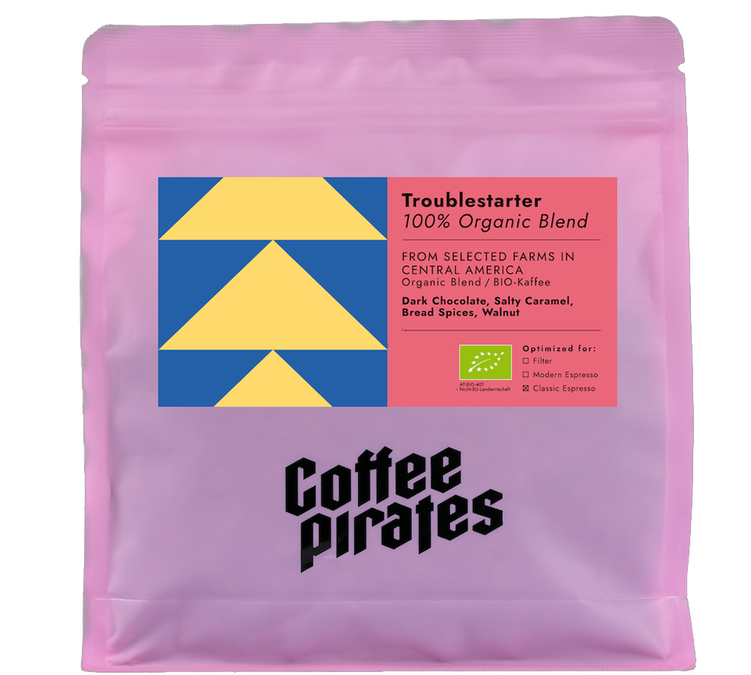 250 g - Café em grão - Troublestarter Bio - COFFEE PIRATES