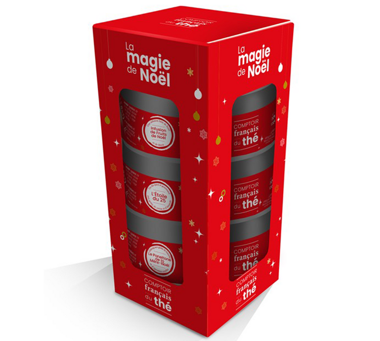 Kalėdinės Arbatos Magija Dovanų Rinkinys - Biri 3 x 25 g - COMPTOIR FRANÇAIS DU THÉ