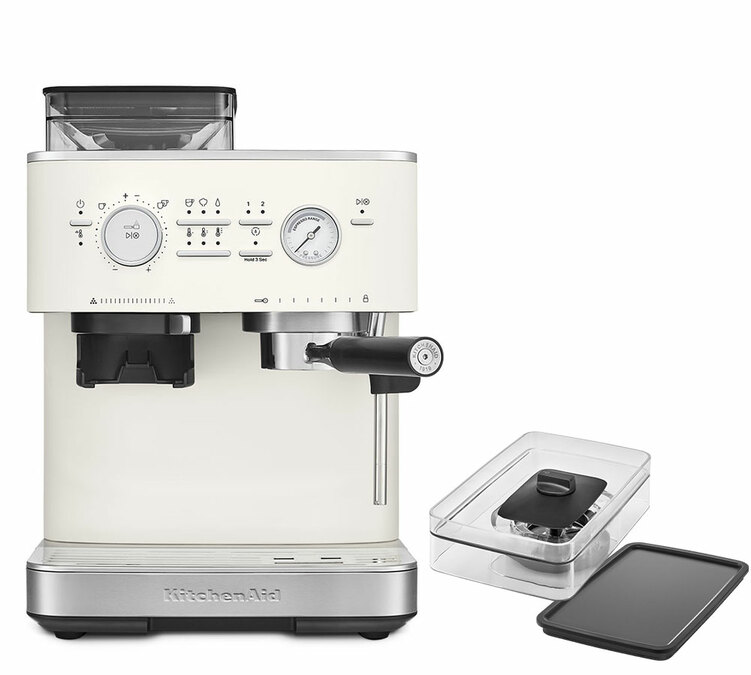 KITCHENAID 5KES6551EPL – félig automata eszpresszógép, porcelán színben.