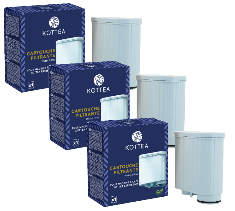 Filterpatroon KOTTEA voor professionele koffiemachine met bonen, model CK309, set van 3.
