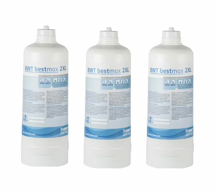 Pack de 3 unidades: cartucho filtrante Bestmax 2XL, capacidad para 12 000 litros, de BWT Water+More.