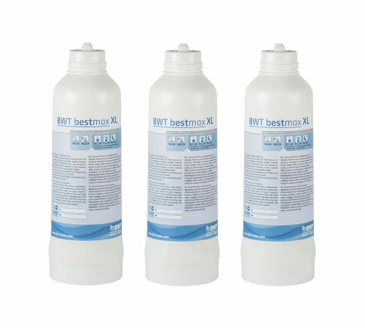 Pakkaus, jossa 3 kpl – Bestmax XL -suodatinpatruuna, 8 000 litraa – BWT Water+More
