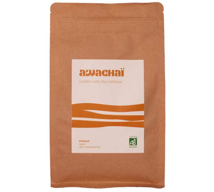 Złocista Latte Ajurwedyjska Rzemieślnicza Wegańska Bio - Luz 1 kg - AWACHAÏ