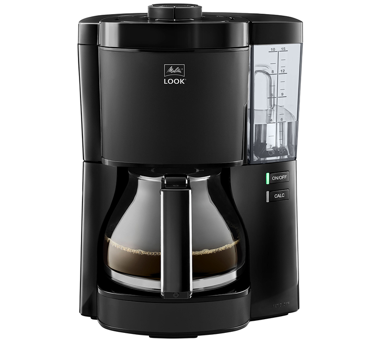 Filterkaffebryggare Look V Glass 1025-02 Svart - Melitta