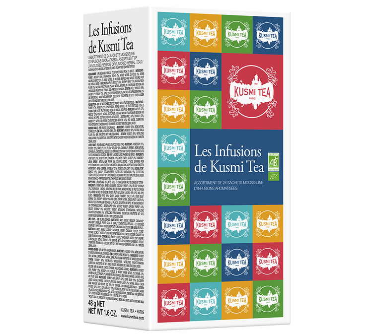 Ekološki Čaj Infuziji Poklon Set - 8 x 3 vrećice - KUSMI TEA