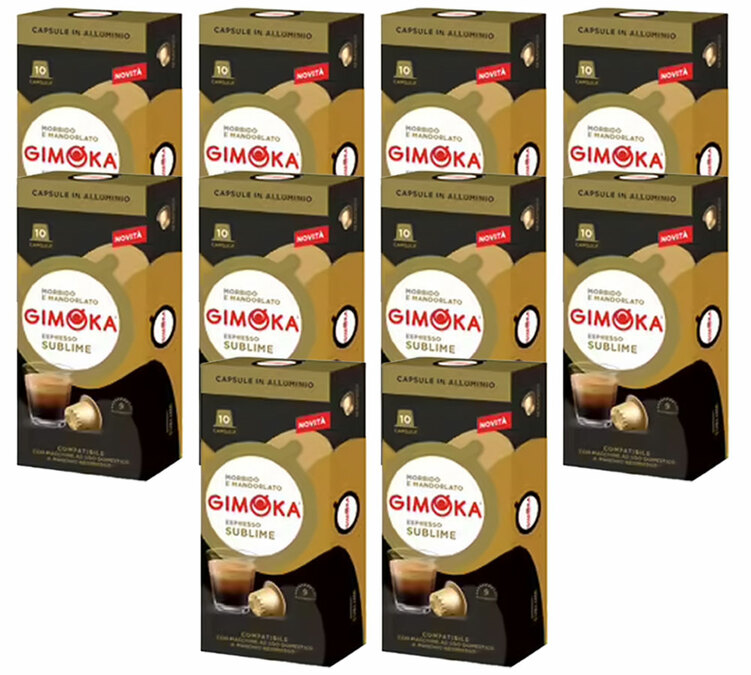 100 kapslar, kompatibla med Nespresso* Original, Sublime – GIMOKA