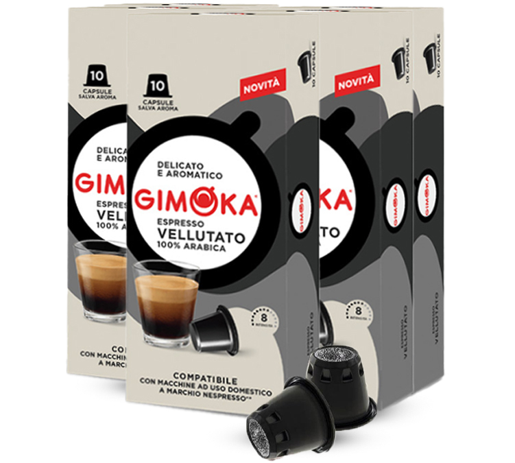 50 capsule compatibili Nespresso* Original Vellutato - GIMOKA