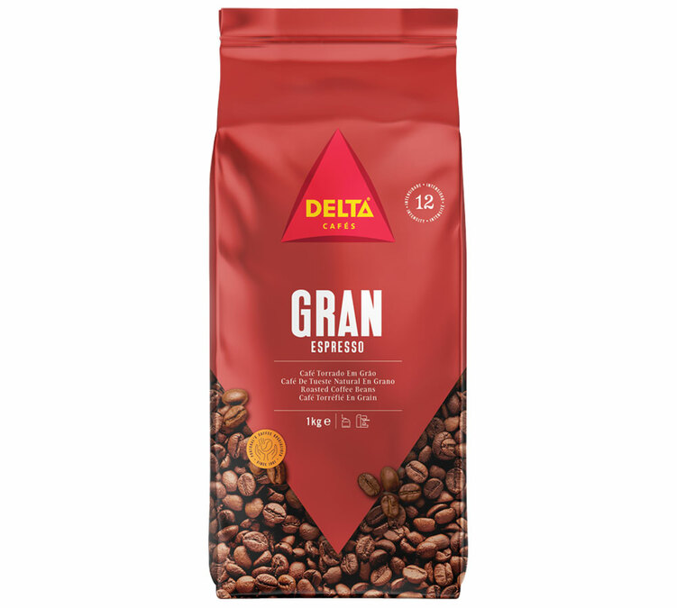 1kg - Hela kaffebönor för professionella Gran Espresso - Delta Cafés