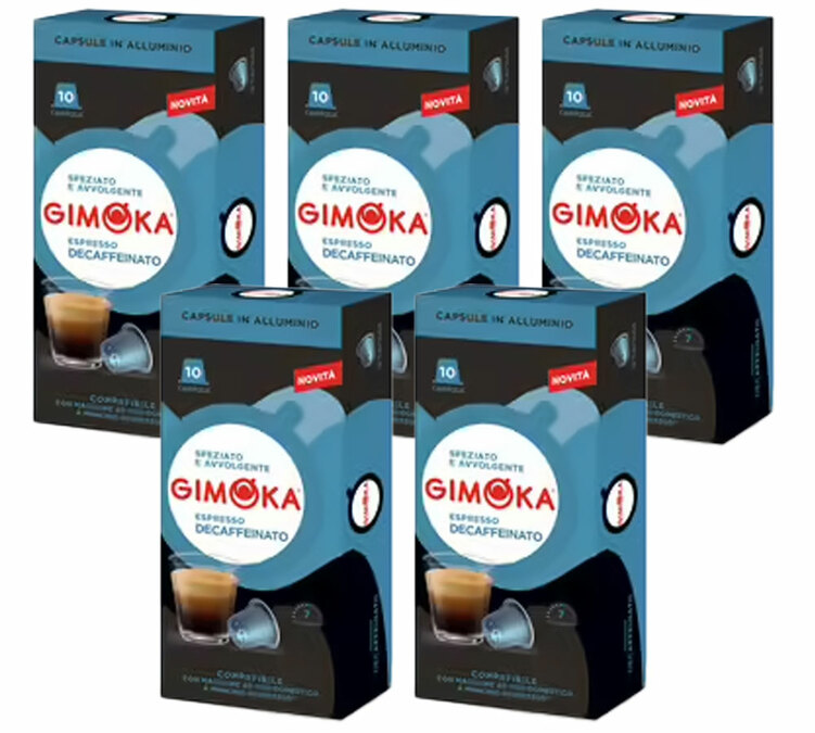 50 cápsulas compatibles con Nespresso* Original Descafeinado - GIMOKA