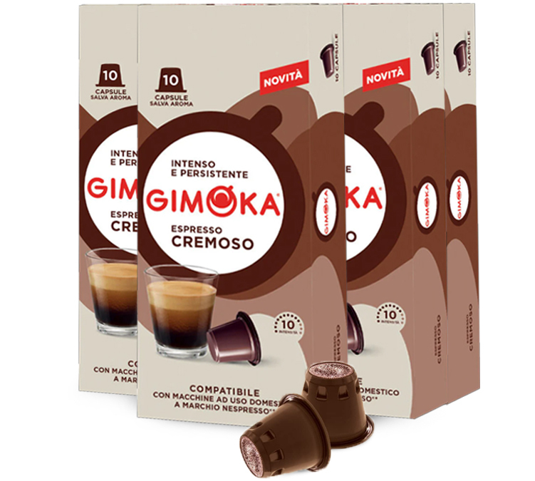 50 συμβατές κάψουλες Nespresso* Original Cremoso - GIMOKA