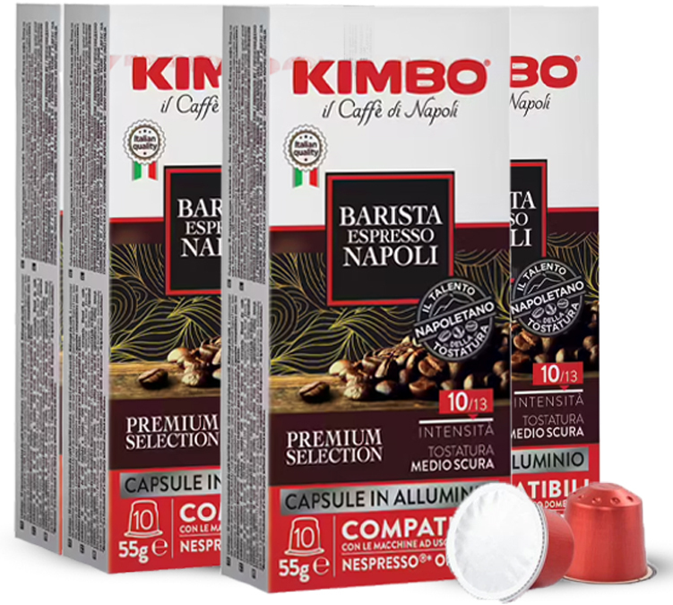 50 capsule compatibili Nespresso* Original Espresso Barista Napoli - KIMBO