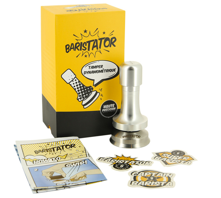Tamper a Coppia per Professionisti BARISTATOR 58,6 mm Base in Acciaio Inossidabile