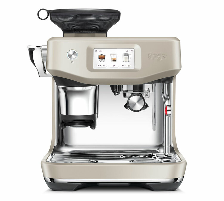 Апарат за еспресо SAGE Barista Touch Impress SES881ALM4EEU1, боја: бадем/нугат.