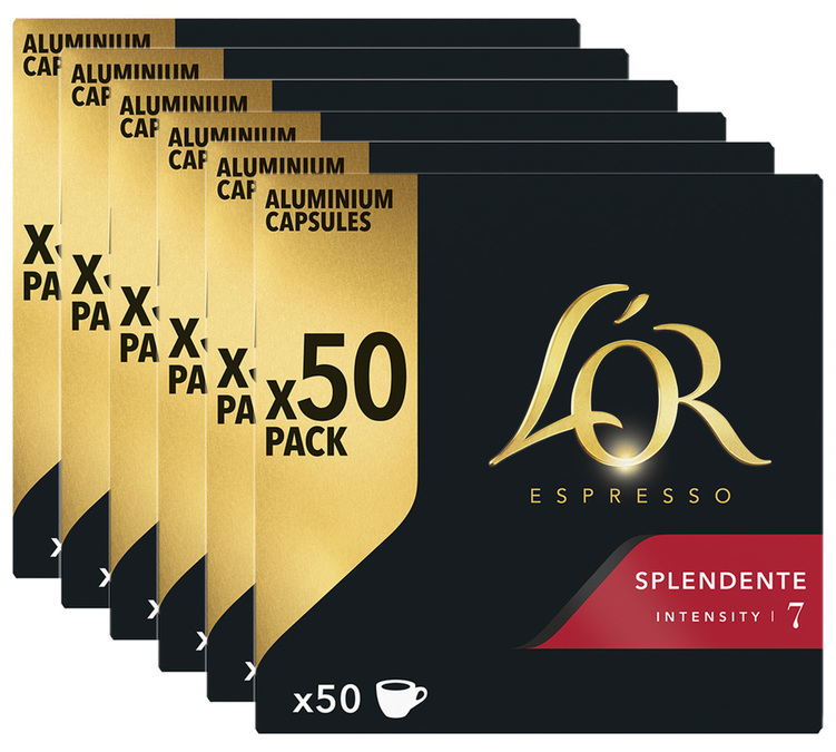 300 cápsulas compatíveis com Nespresso* Original Splendente para profissionais - L'OR ESPRESSO