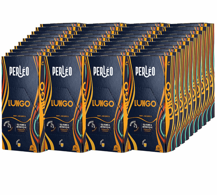 400 Nespresso* Original kompatible kapsler Lungo for profesjonell bruk - PERLEO