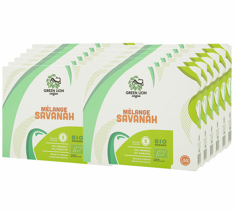 600 capsule compatibili Nespresso* Pro Le Mélange Savanah Bio – GREEN LION COFFEE