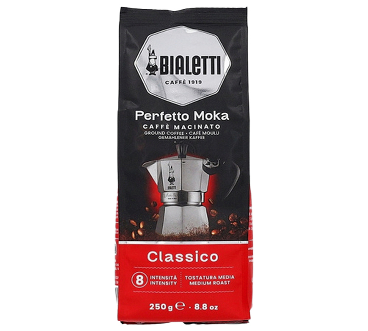 250 г млевене кафе за професионалну употребу, бренд Bialetti Perfetto Moka Classico.