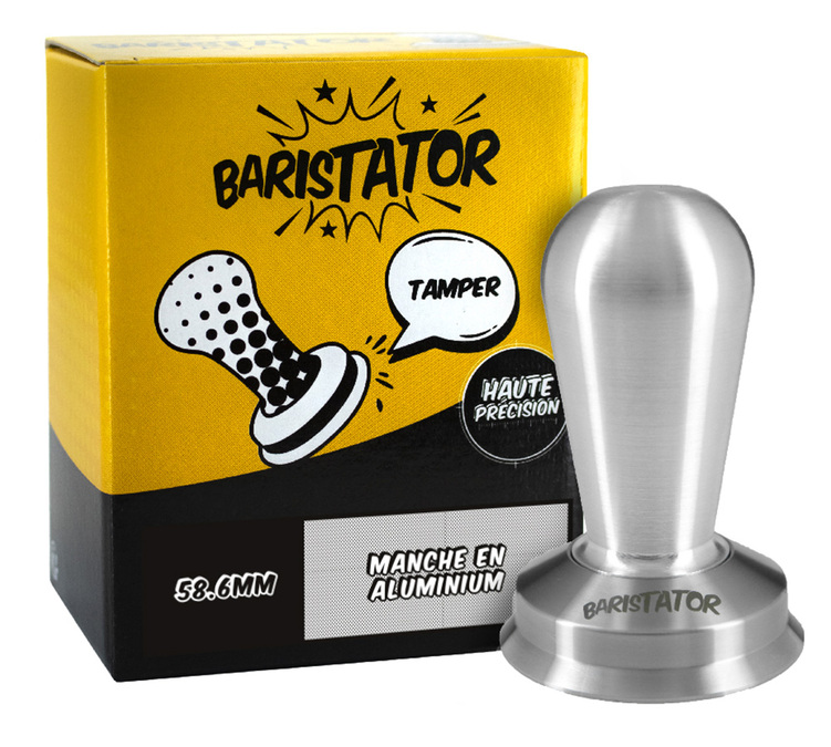 BARISTATOR Professional Coffee Tamper 58.6mm High Precision Aluminum Handle