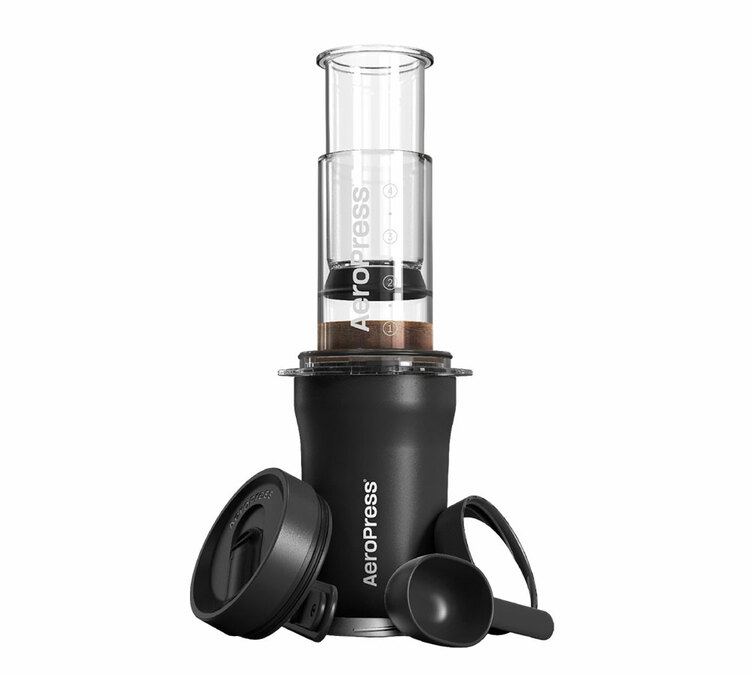 Hordozható kávéfőző AEROPRESS GO Plus Fekete