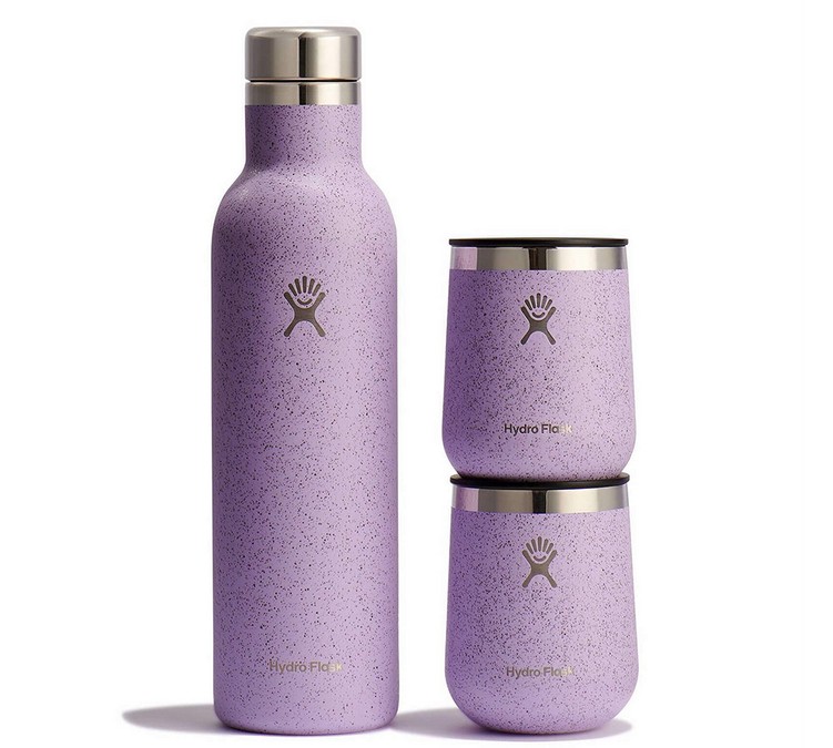 Wine bottle set 75 cl and glasses 2 x 29 cl - HYDRO FLASK