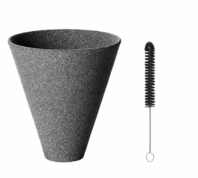 Keramik-Dripper + Reinigungsbürste CERAPOTTA