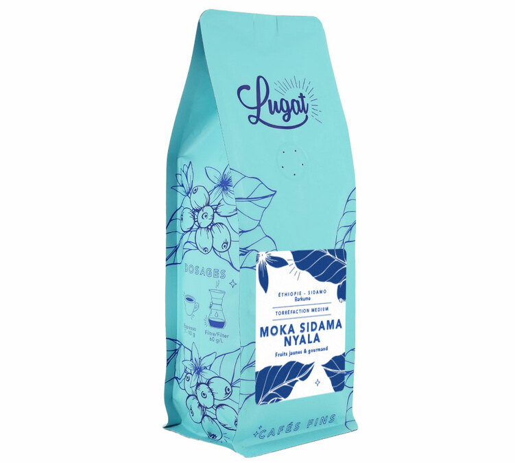 250 g Caffè in Chicchi per Professionisti Etiopia - Moka Sidama Nyala - LUGAT