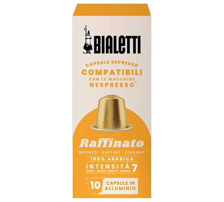 10 kompatible kapsler for Nespresso* Original, Raffinato - BIALETTI