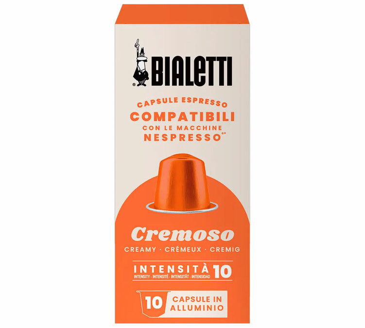 10 Nespresso*-kompatible Original Cremoso-Kapseln – BIALETTI