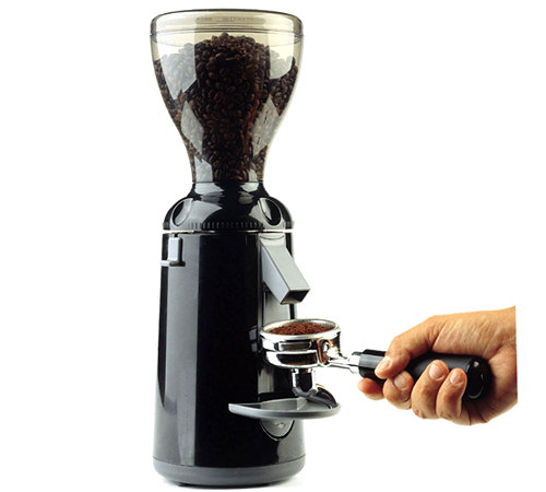 Moedor de café profissional NUOVA SIMONELLI Grinta preto com temporizador