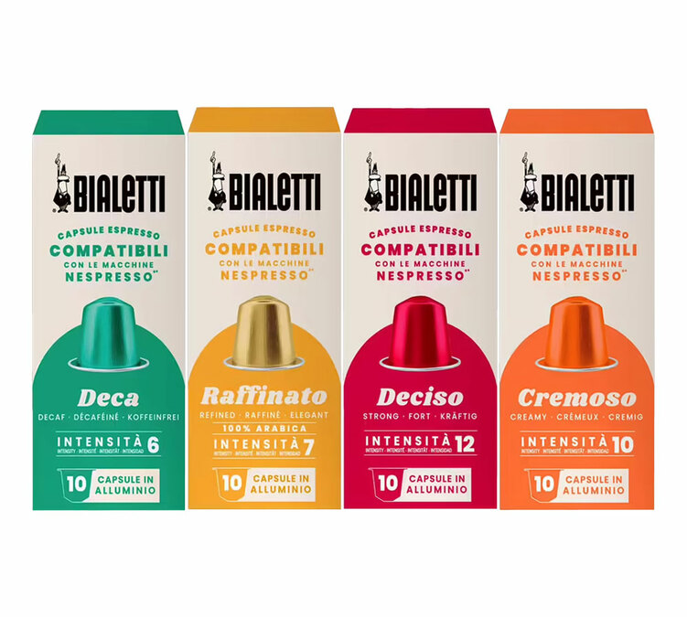 Oppdagelsespakke 40 Nespresso* Original kompatible kapsler - Bialetti