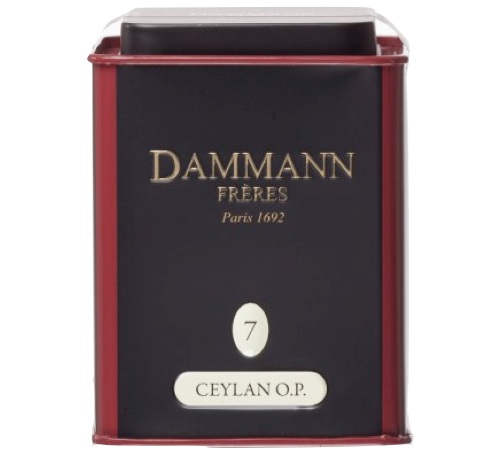 „Boite N°07“ – juoda „Ceylan“ arbata, OP rūšis – 100 g, biri arbata – „DAMMANN FRÈRES“.
