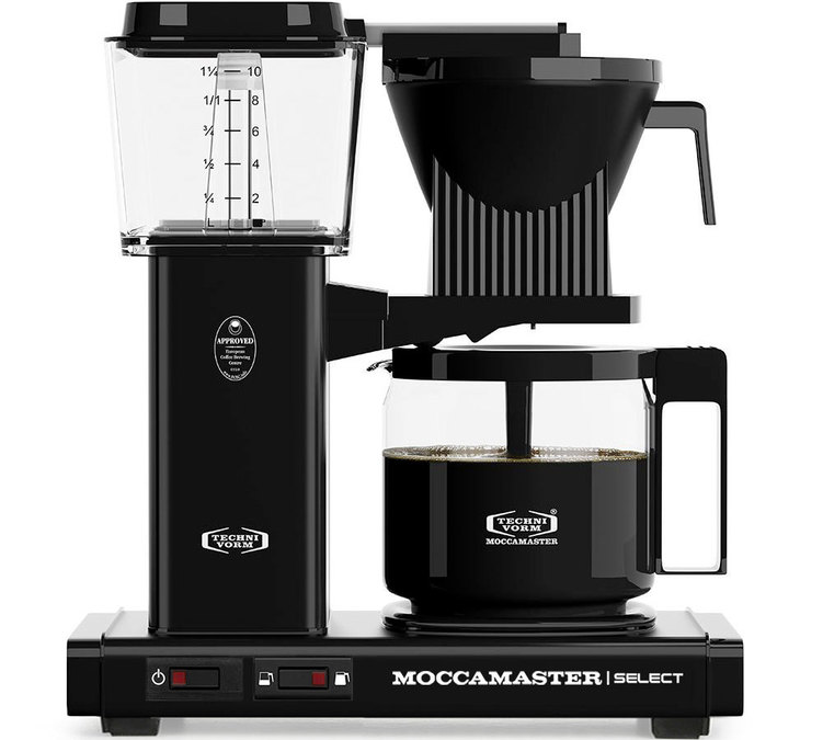 Professioneel filterkoffiezetapparaat Moccamaster KBG741 Select, matzwart, 1,25 liter + cadeauset