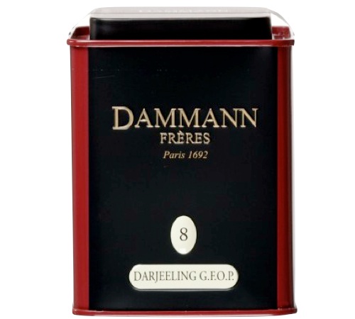 Nro 08 Darjeeling-musta tee, GFOP-laatua – 100 g irtotee – DAMMANN FRÈRES