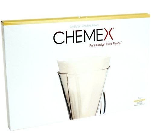 100 bijelih Chemex filtera za profesionalnu upotrebu – za 1 do 3 šalice.