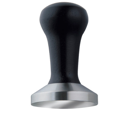 Tamper caffè MOTTA 58 mm acciaio e legno nero