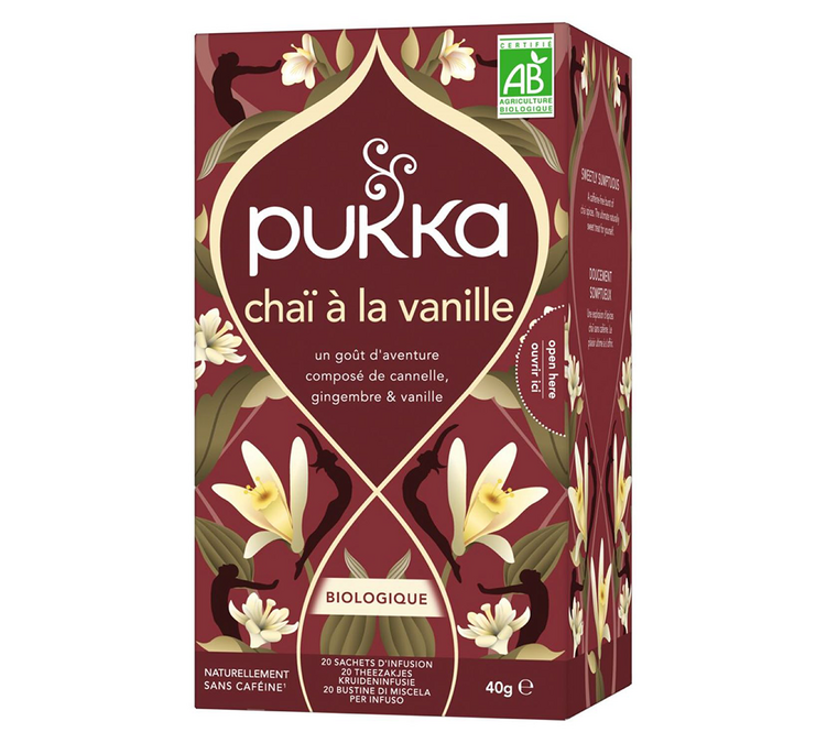 Infusion Chaï Vanille Bio - 20 sachets - PUKKA
